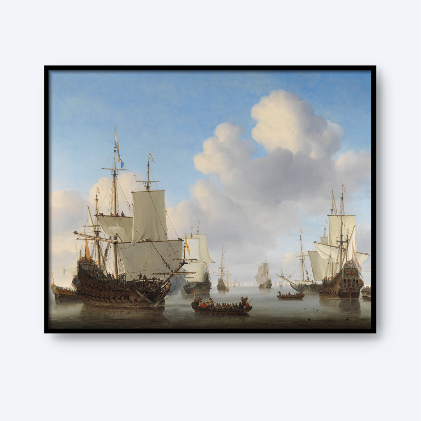 Dutch Ships in a Calm Sea by Willem van de Velde