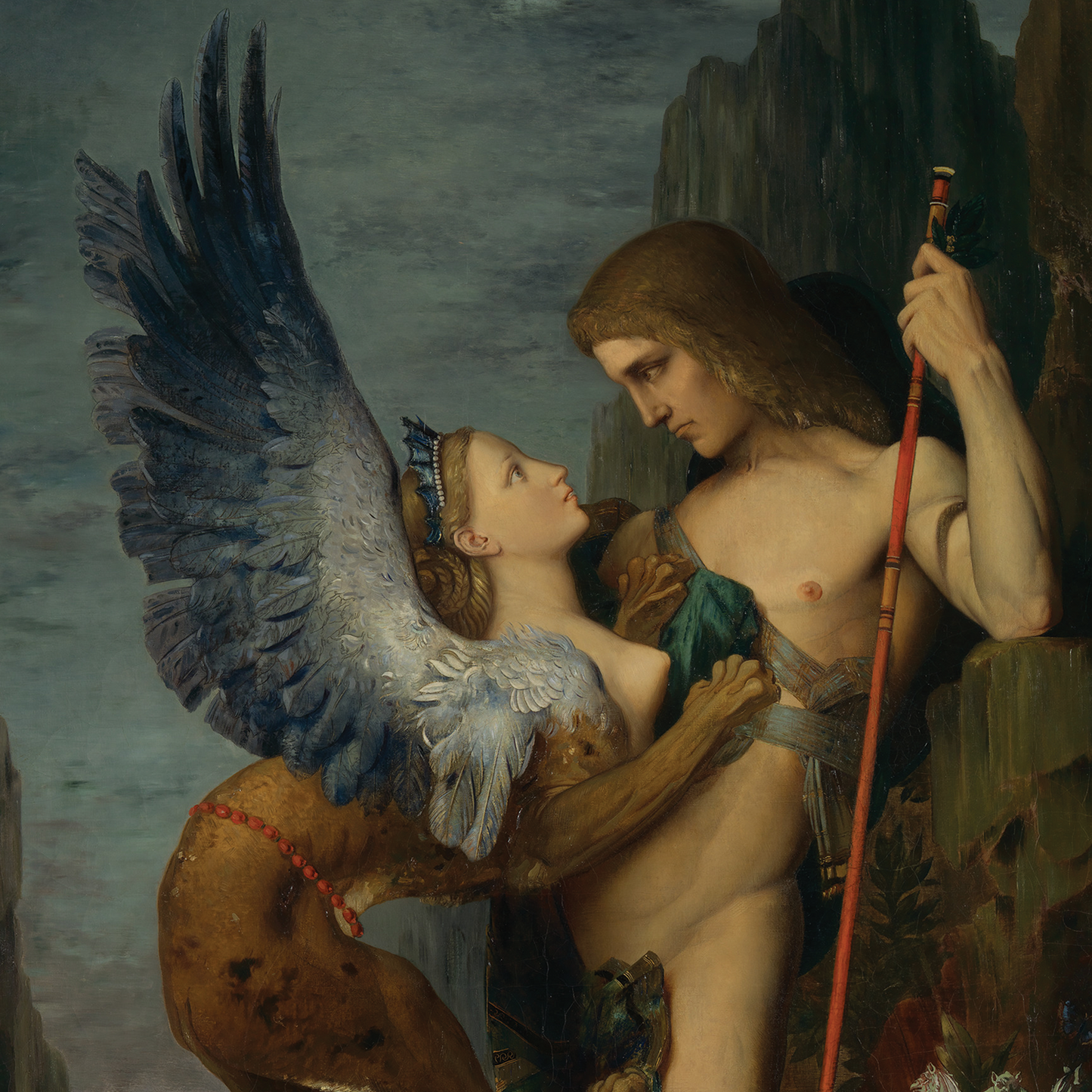 Oedipus and the Sphinx by Gustave Moreau