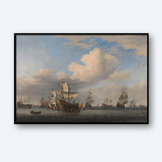 Captured English Ships after the Four Days’ Battle by Willem van de Velde