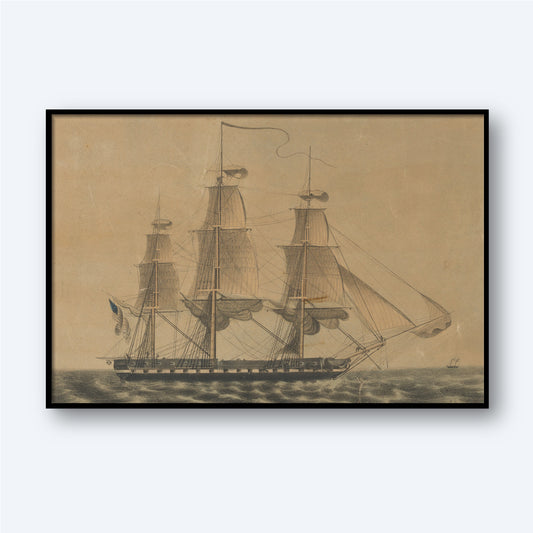 U.S. Frigate Constitution by Nathaniel Currier