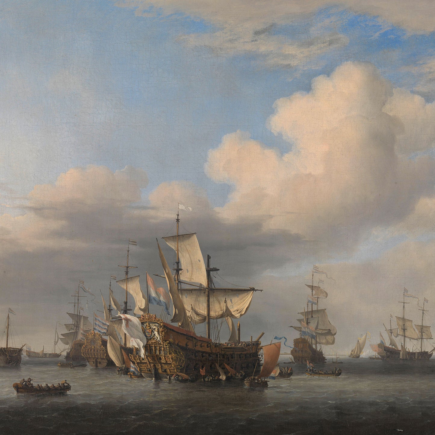 Captured English Ships after the Four Days’ Battle by Willem van de Velde