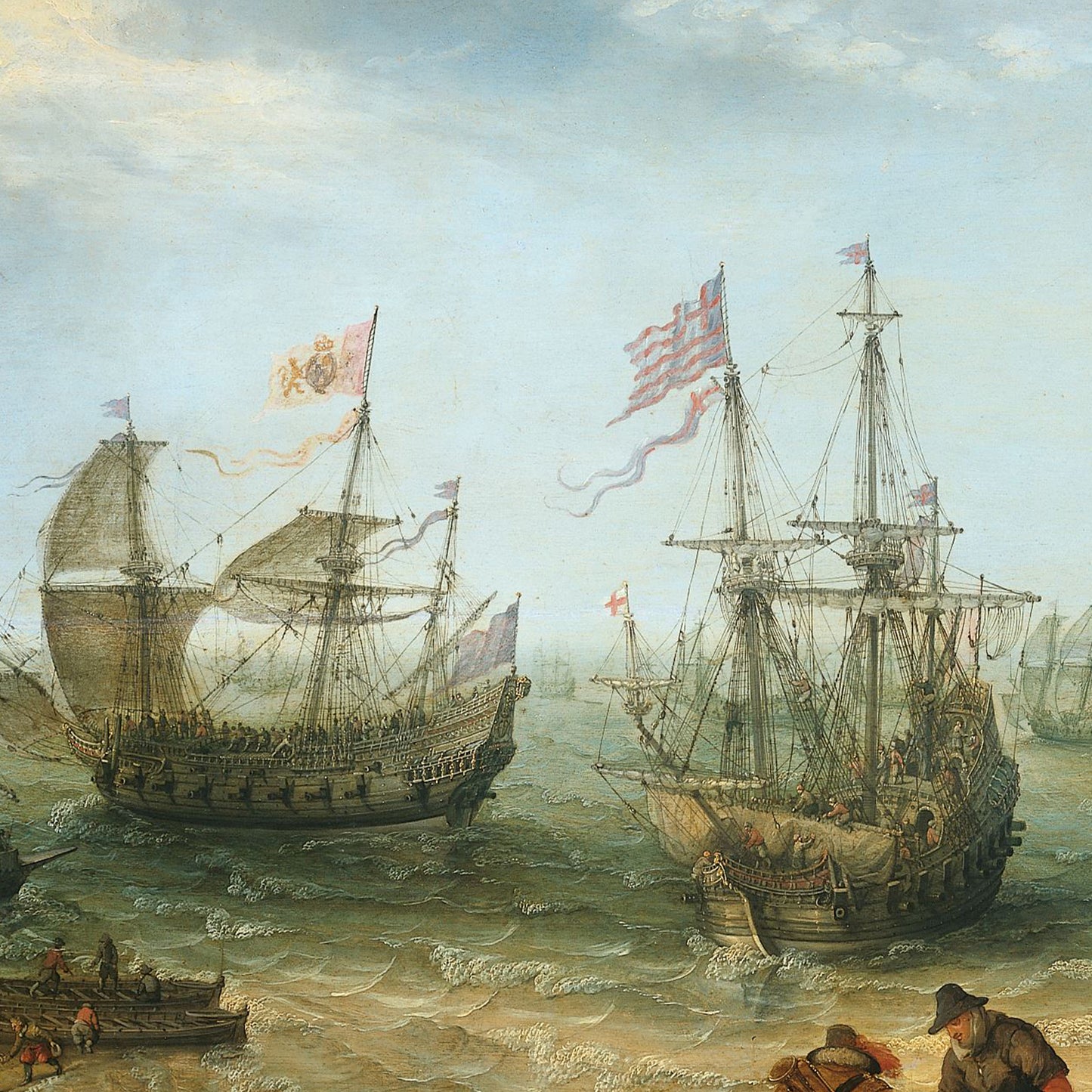 Ships off a Rocky Coast by Adam Willaerts