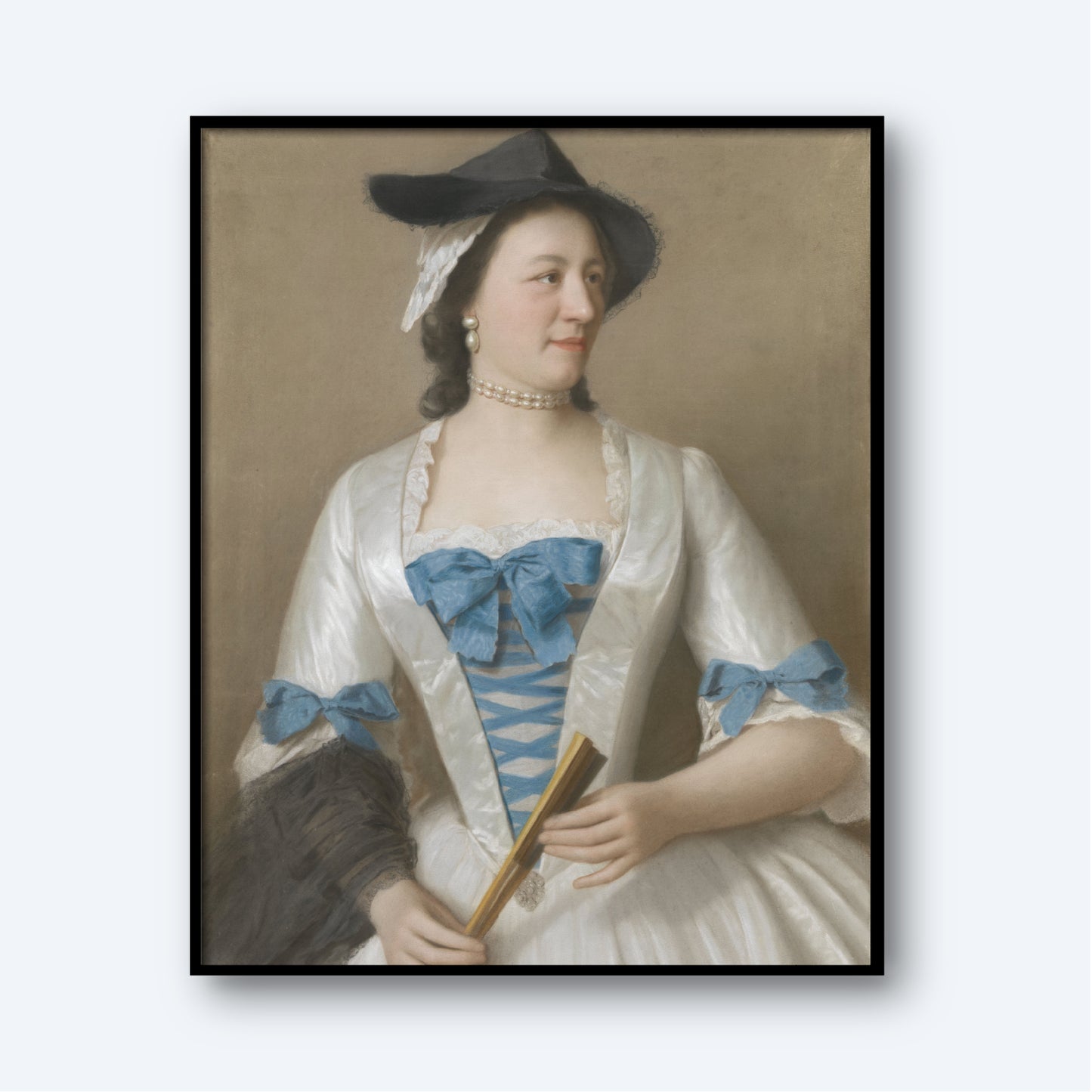 Portrait of Jeanne-Elisabeth Sellon by Jean-Etienne Liotard Print