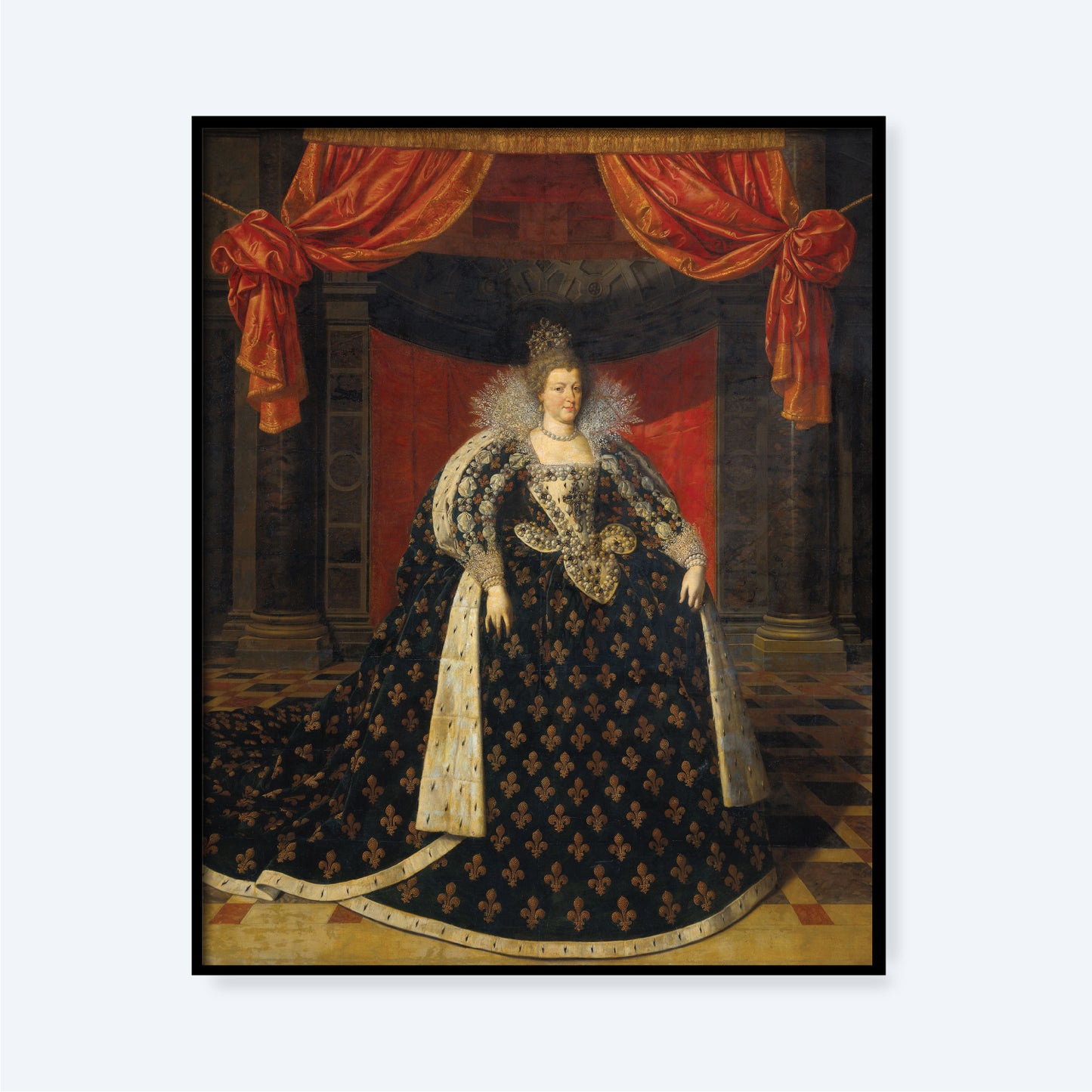 The coronation portrait of Maria de'Medici Print
