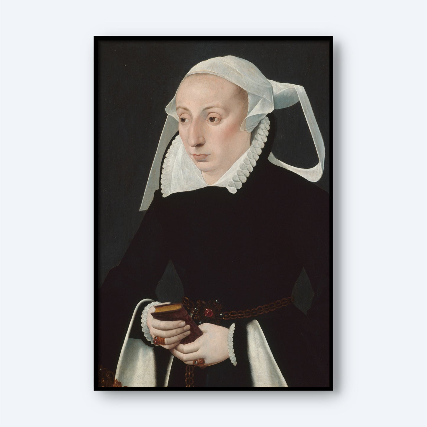 Portrait of a Woman with a Prayer Book by Bartholomäus Bruyn the Younger